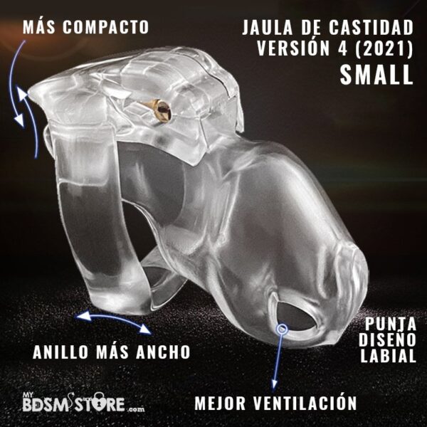 Holy trainer v4 Jaula de castidad normal standart chastity device belt cage colores negro rosa transparente pequeña small