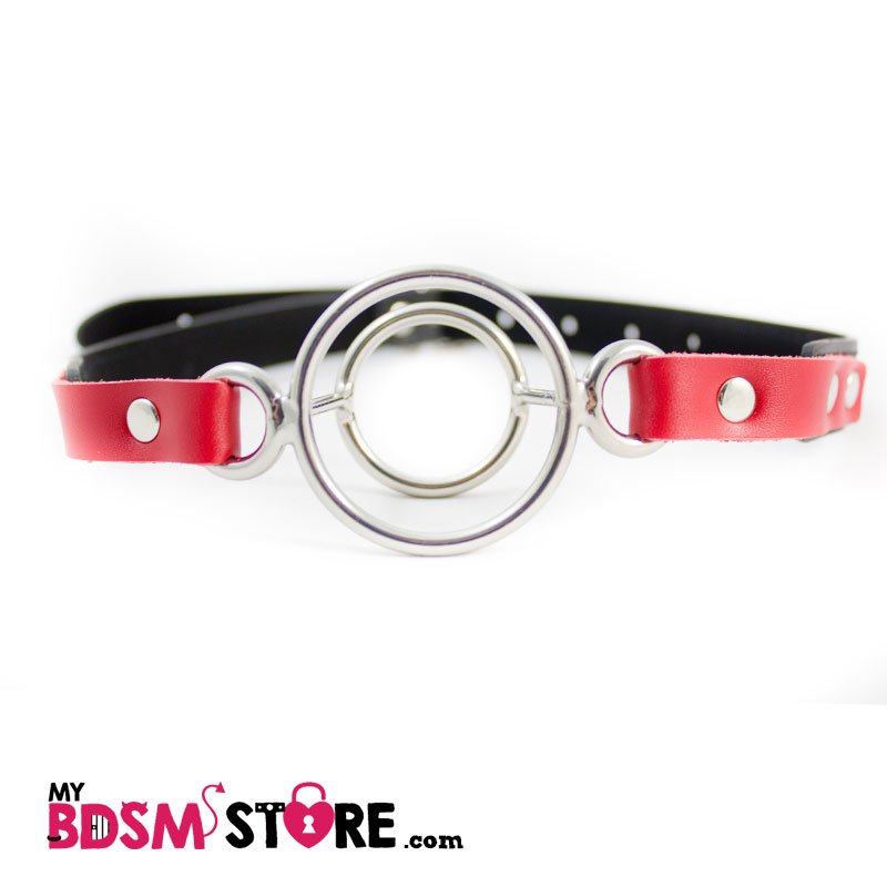 Mordaza de doble Aro fetish BDSM ring gag submissive slave restrictive esclavo sumiso frontal Mordaza de doble Aro fetish BDSM ring gag submissive slave restrictive esclavo sumiso frontal