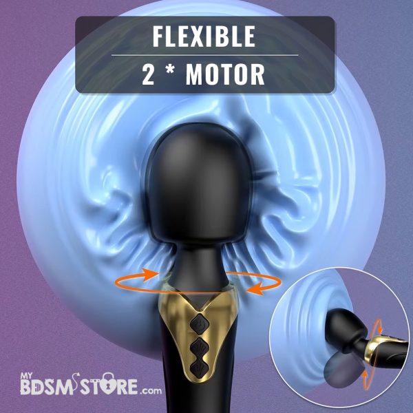 Vibrador Masajeador Magic Wand Premium Doble Potencia masturbación femenina masculina motor potente clitoris penetración placer sexo parejas flexible