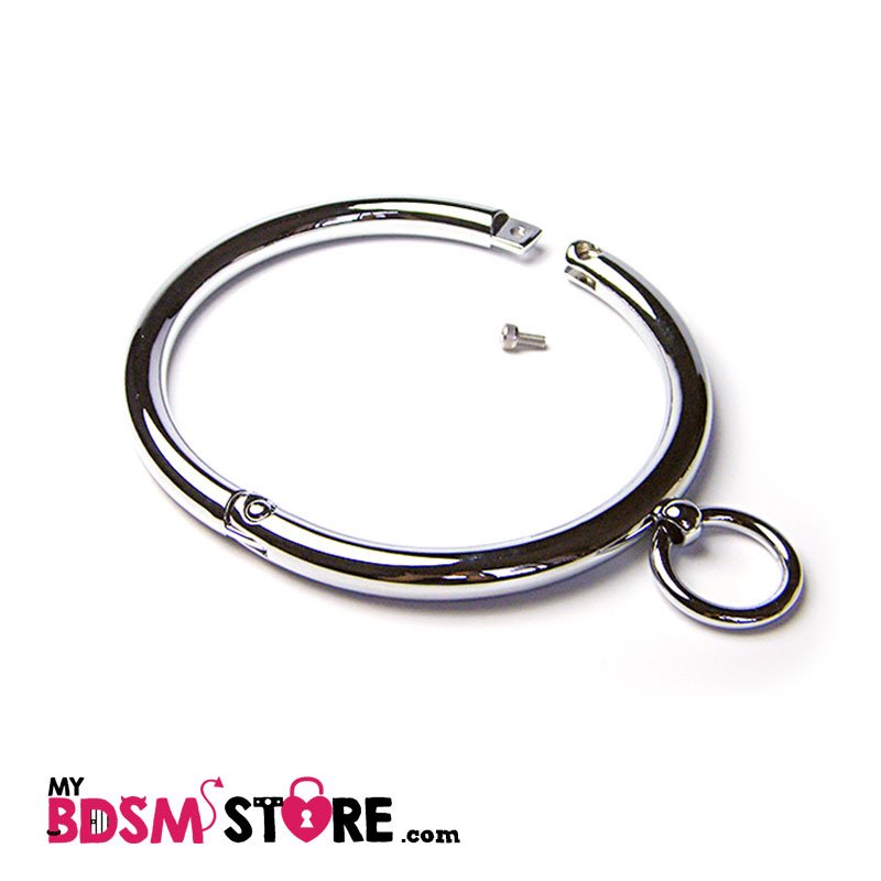 Collar de Acero cilíndrico BDSM fetish bondage sumiso esclavo slave submissive lockable key o ring anilla abierto Collar de Acero cilíndrico BDSM fetish bondage sumiso esclavo slave submissive lockable key o ring anilla abierto