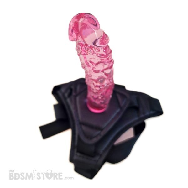 Strap-On Mini Petite Pleasure iniciacion BDSM pegging anal vaginal fetish kink, universal ajustable suave silicona pequeño placer