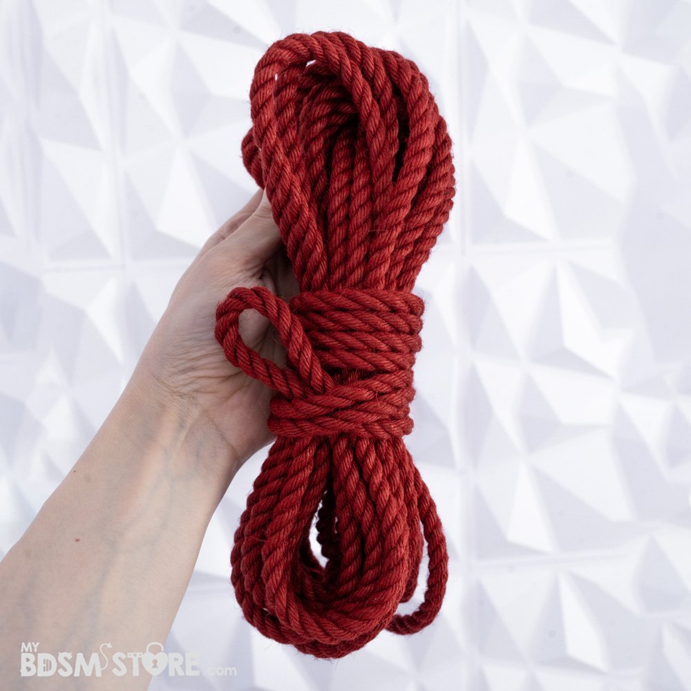 Cuerda de yute Japonés para shibari Premium teñida negro rojo, red black rope bondage atado atadura fetish BDSM pared Cuerda de yute Japonés para shibari Premium teñida negro rojo, red black rope bondage atado atadura fetish BDSM pared