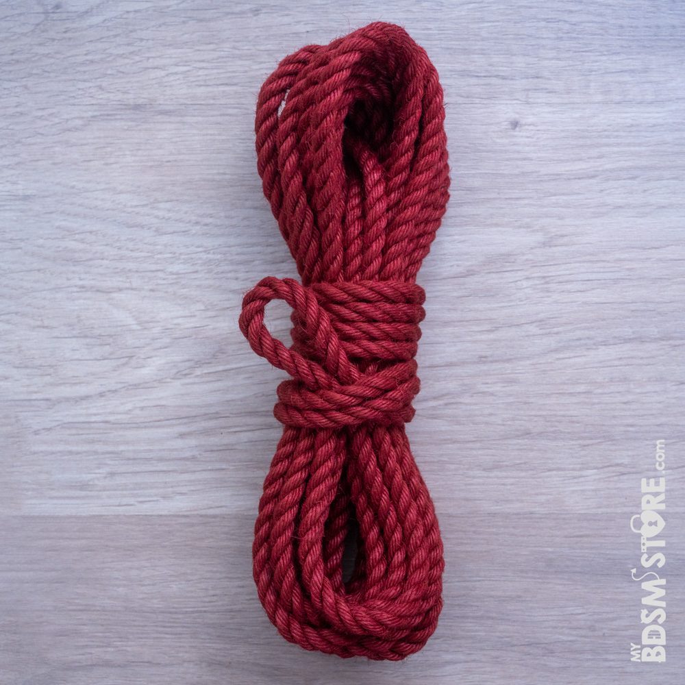 Cuerda de yute Japonés para shibari Premium teñida negro rojo, red black rope bondage atado atadura fetish BDSM solo roja suelo Cuerda de yute Japonés para shibari Premium teñida negro rojo, red black rope bondage atado atadura fetish BDSM solo roja suelo