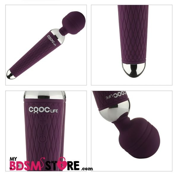 Vibrador magic wand vibrator recargable rechargable flexible 15 vibration muestra