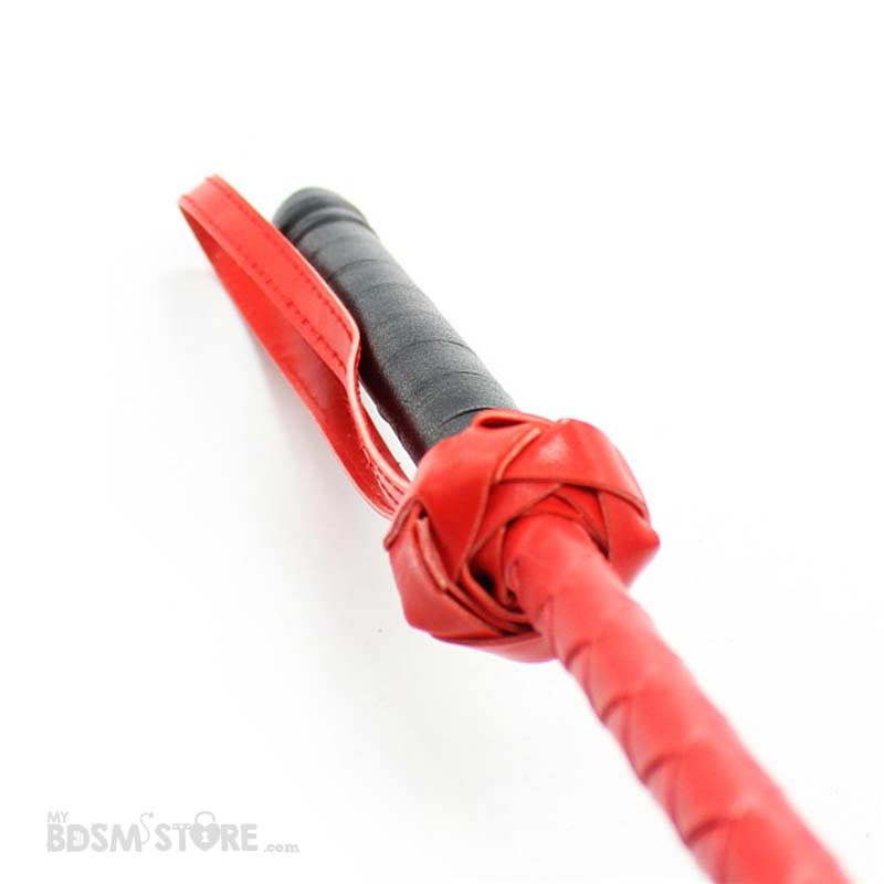 Fusta Roja y Negra fetish BDSM elegante spank azotes black red quick tip crop cuero sintético diagonal mango Fusta Roja y Negra fetish BDSM elegante spank azotes black red quick tip crop cuero sintético diagonal mango