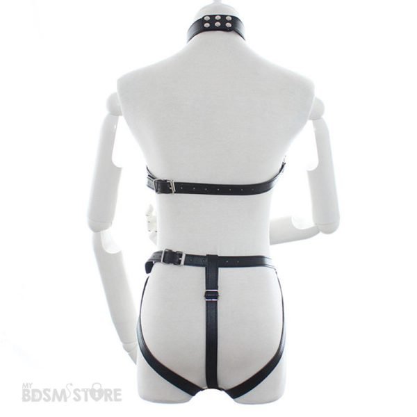 Arnés femenino lineas provocadoras BDSM para mujer fetish harness woman sex fetish hot attracive slave submissive espalda