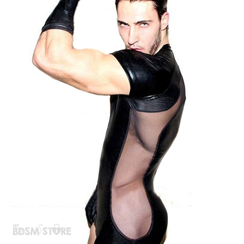Camiseta Body Fetish de lycra con rejilla lateral gay para juegos BDSM clubwear eventos y sesiones men wear hombre model Camiseta Body Fetish de lycra con rejilla lateral gay para juegos BDSM clubwear eventos y sesiones men wear hombre model