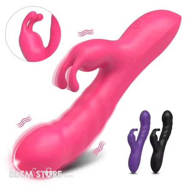 Dildo Vibrador conejito masturbacion mujer femenina vagina 10 velocidades USB batería resistente al agua vibrator penetration clitoris stimulation main