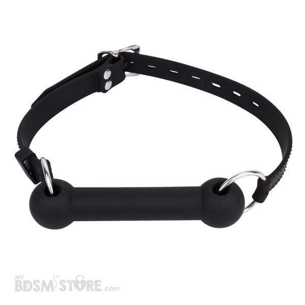 Mordaza Bocado Bite gag de Silicona ajustable universal BDSM sumisión bondage petplay correa frontal