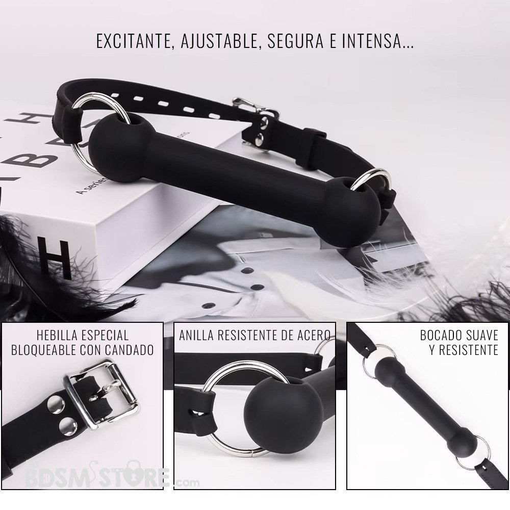 Mordaza Bocado Bite gag de Silicona ajustable universal BDSM sumisión bondage petplay correa detalles Mordaza Bocado Bite gag de Silicona ajustable universal BDSM sumisión bondage petplay correa detalles