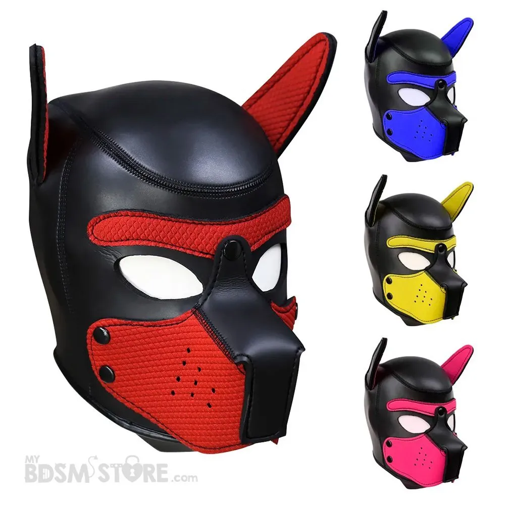 Máscara de perro puppy cachorro perrito dogplay petplay BDSM gay fetish code codigo colores juegos de rol Máscara de perro puppy cachorro perrito dogplay petplay BDSM gay fetish code codigo colores juegos de rol