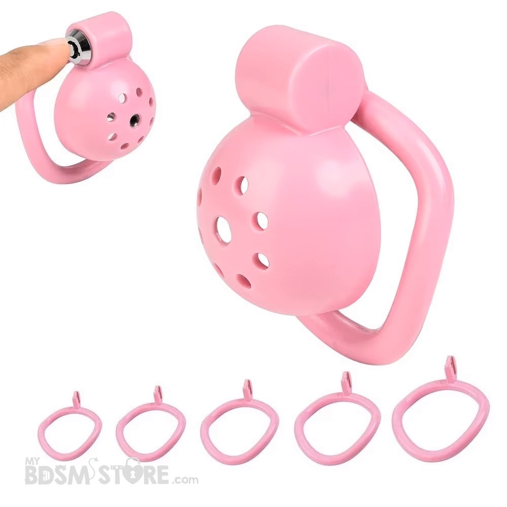 Jaula-de-Castidad-Compacta-fetish-sonda-uretral-tamaño-rosa-negro-redondeado-BDSM-sumisión-chastity-belt-device-lateral-sonda-click-and-lock-opcion-main Fetish Compact Chastity Cage - Image 8