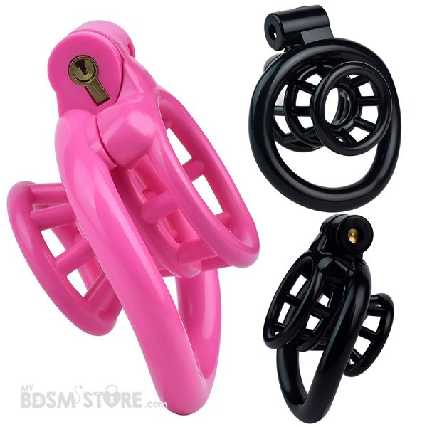 Jaula de Castidad Invertida Rosa Negativa Emasculacion BDSM chastity device belt sumiso dominacion fetish Resina Principal