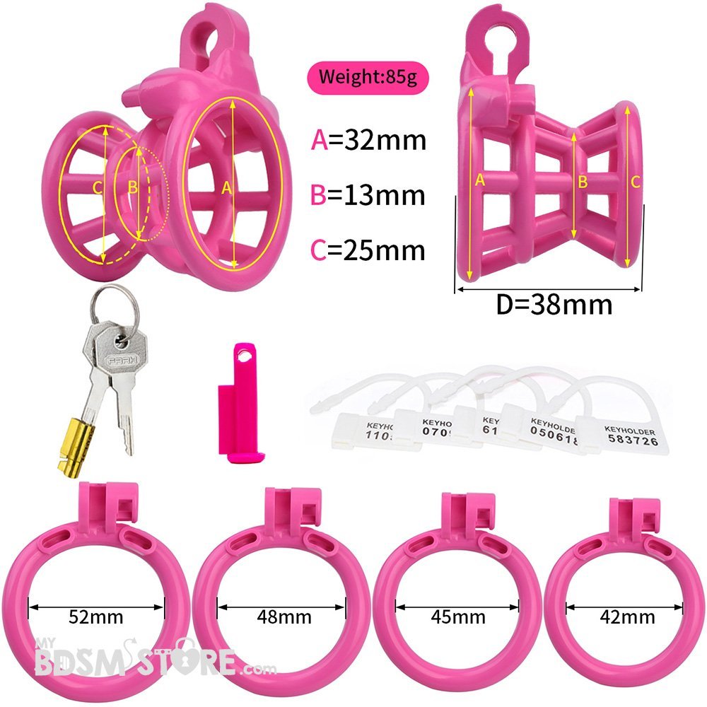 Jaula de Castidad Invertida Rosa Negativa Emasculacion BDSM chastity device belt sumiso dominacion fetish Resina set Jaula de Castidad Invertida Rosa Negativa Emasculacion BDSM chastity device belt sumiso dominacion fetish Resina set