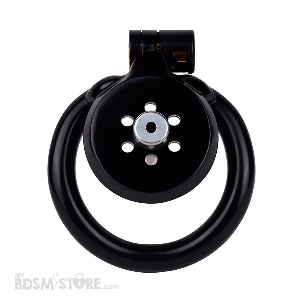 Jaula de Castidad Plana de Resina con Sonda Premium fetish BDSM sumiso slave cuckold control chastity belt rosa negro front Jaula de Castidad Plana de Resina con Sonda Premium fetish BDSM sumiso slave cuckold control chastity belt rosa negro front