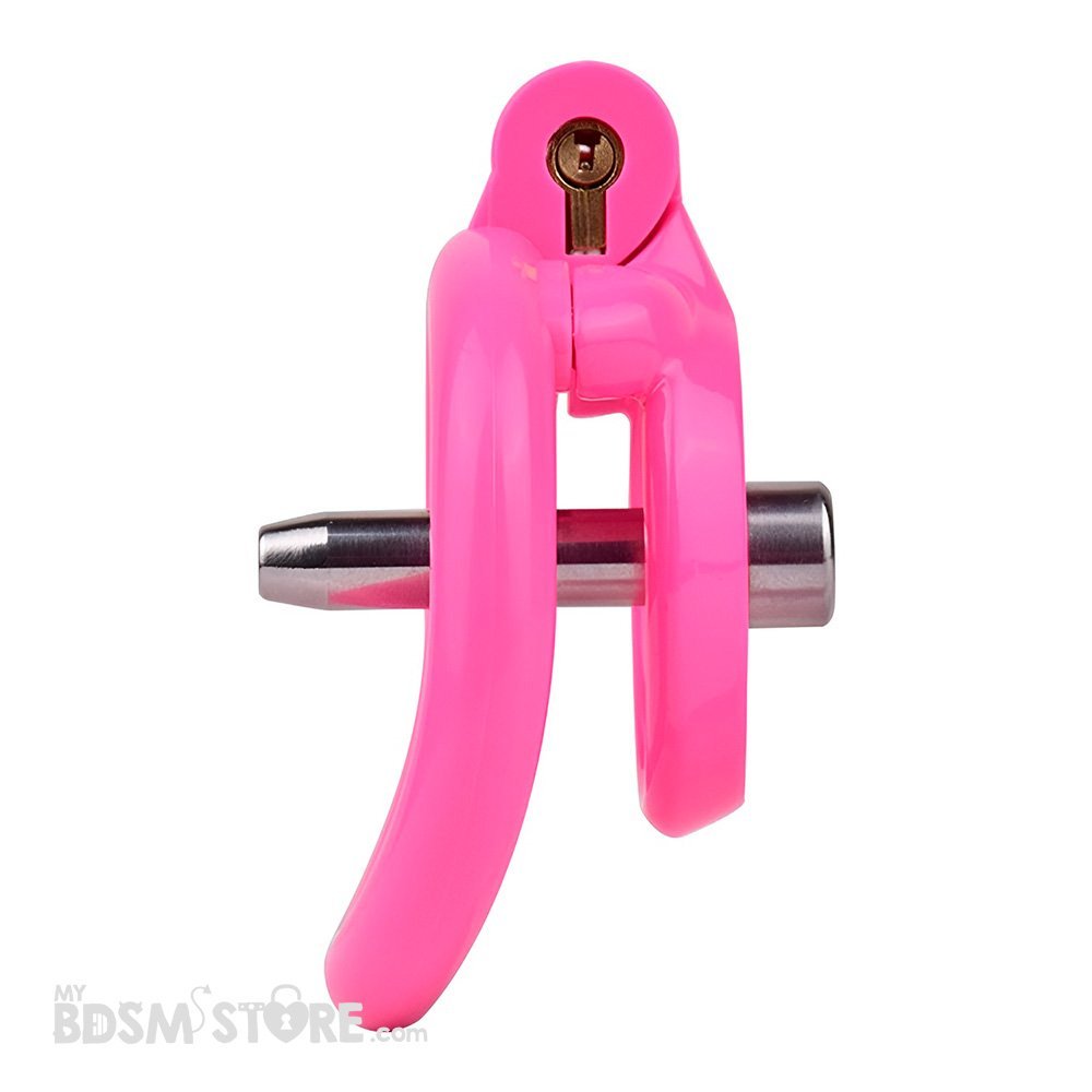 Jaula de Castidad Plana de Resina con Sonda Premium fetish BDSM sumiso slave cuckold control chastity belt rosa negro interior centrada lateral Jaula de Castidad Plana de Resina con Sonda Premium fetish BDSM sumiso slave cuckold control chastity belt rosa negro interior centrada lateral