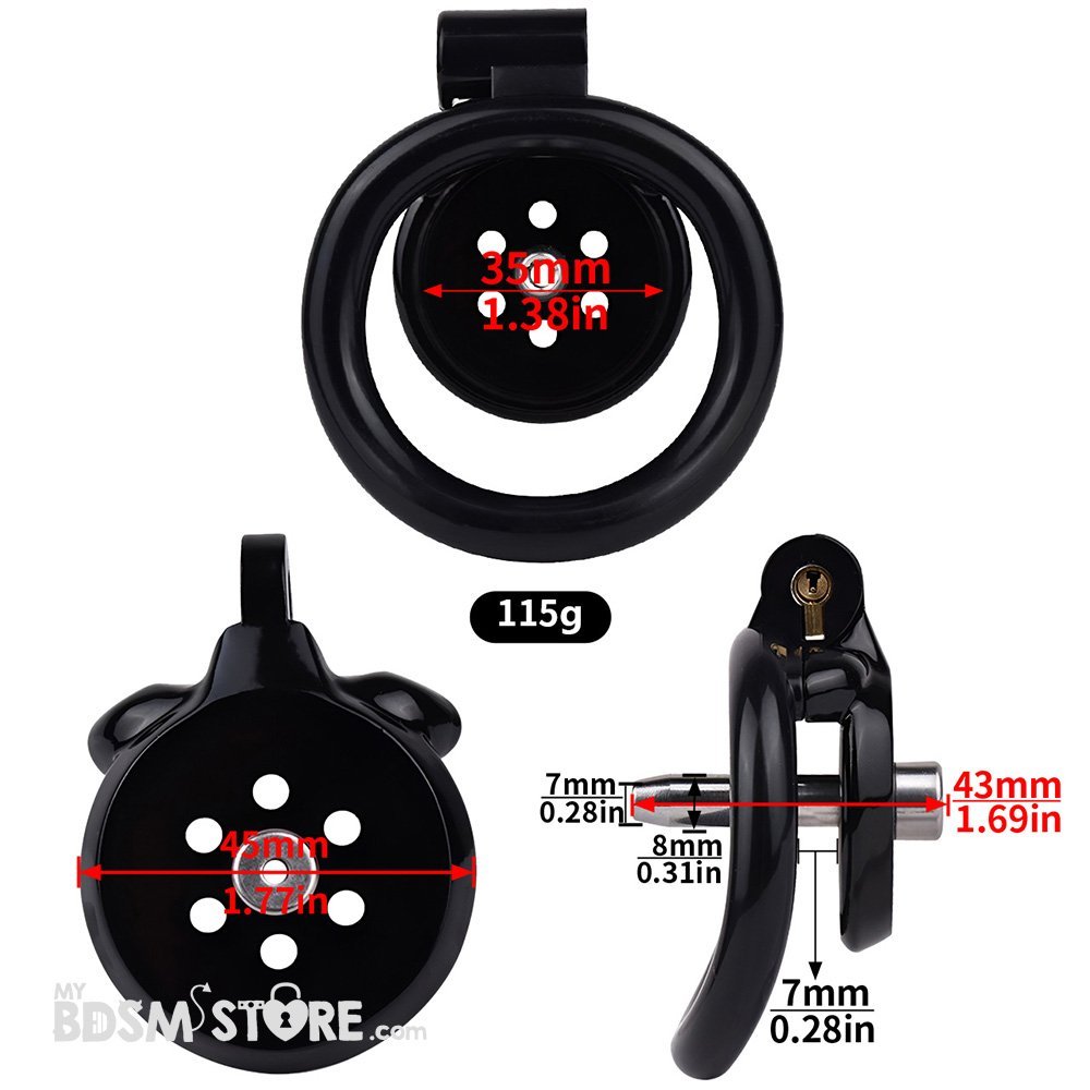 Jaula de Castidad Plana de Resina con Sonda Premium fetish BDSM sumiso slave cuckold control chastity belt rosa negro size Jaula de Castidad Plana de Resina con Sonda Premium fetish BDSM sumiso slave cuckold control chastity belt rosa negro size