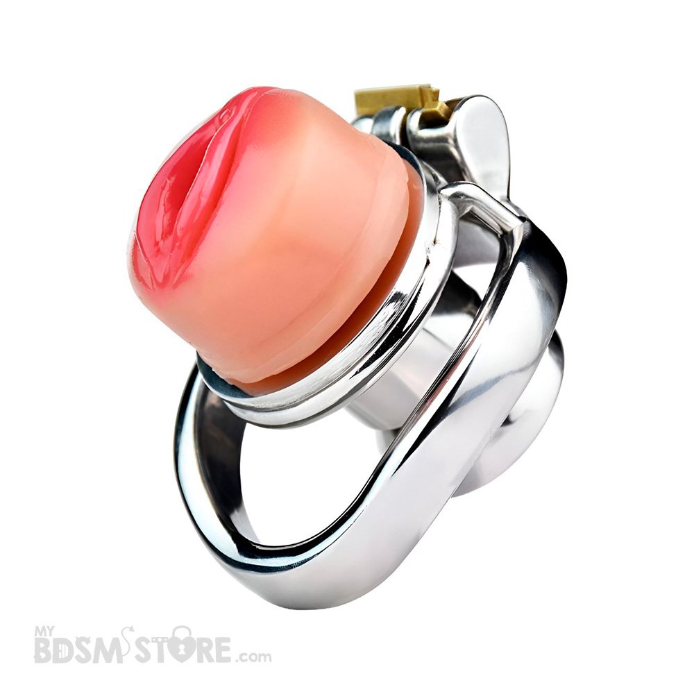 Jaula Vagina Realista de Castidad Negativa invertida BDSM sissy clit esclavo acero inoxidable silicona cinturon belt main labios Jaula Vagina Realista de Castidad Negativa invertida BDSM sissy clit esclavo acero inoxidable silicona cinturon belt main labios