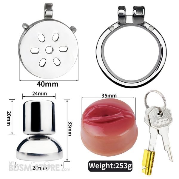 Jaula Vagina Realista de Castidad Negativa invertida BDSM sissy clit esclavo acero inoxidable silicona cinturon belt set kit