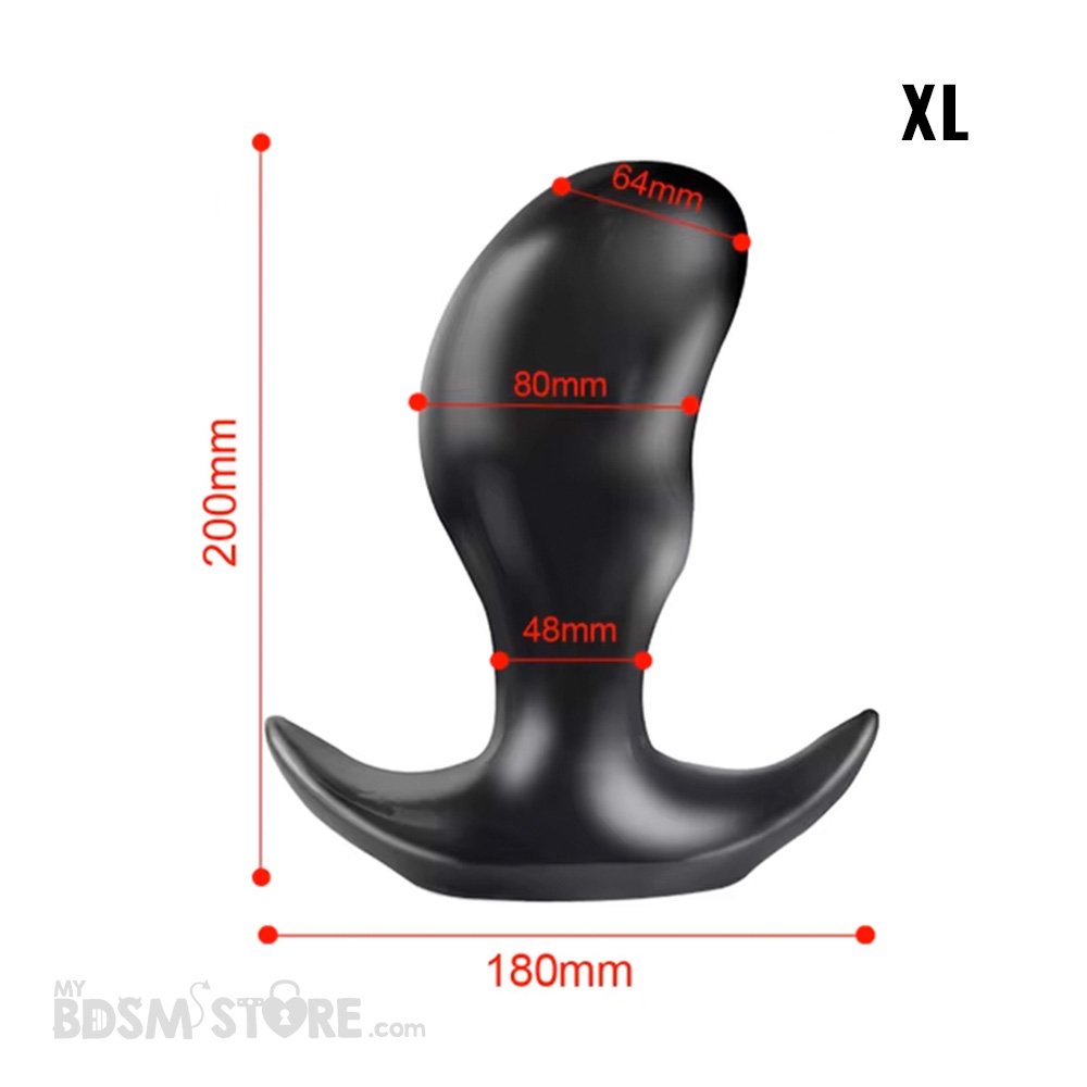Plug anal anatómico extra grande silicona bottom entrenamiento suave ergonómico gran tamaño placer dimensiones XL Plug anal anatómico extra grande silicona bottom entrenamiento suave ergonómico gran tamaño placer dimensiones XL