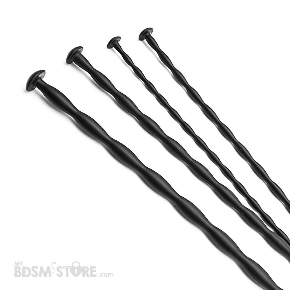 Set de Sondas Uretrales de Silicona 8 unidades placer seguras con tope negras plug sensaciones Set de Sondas Uretrales de Silicona 8 unidades placer seguras con tope negras plug sensaciones