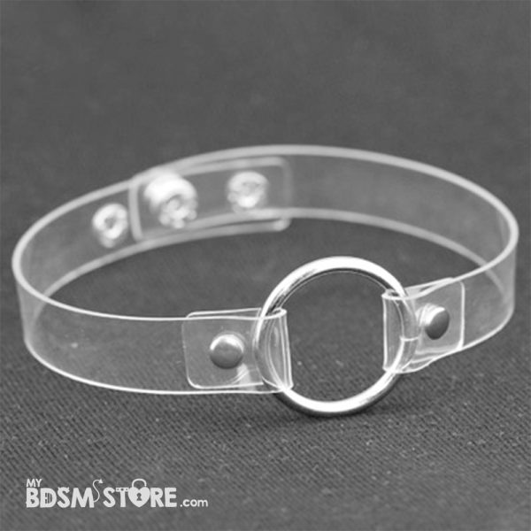 Gargantilla O-ring Transparente chocker BDSM fetish esclava sumisa casual