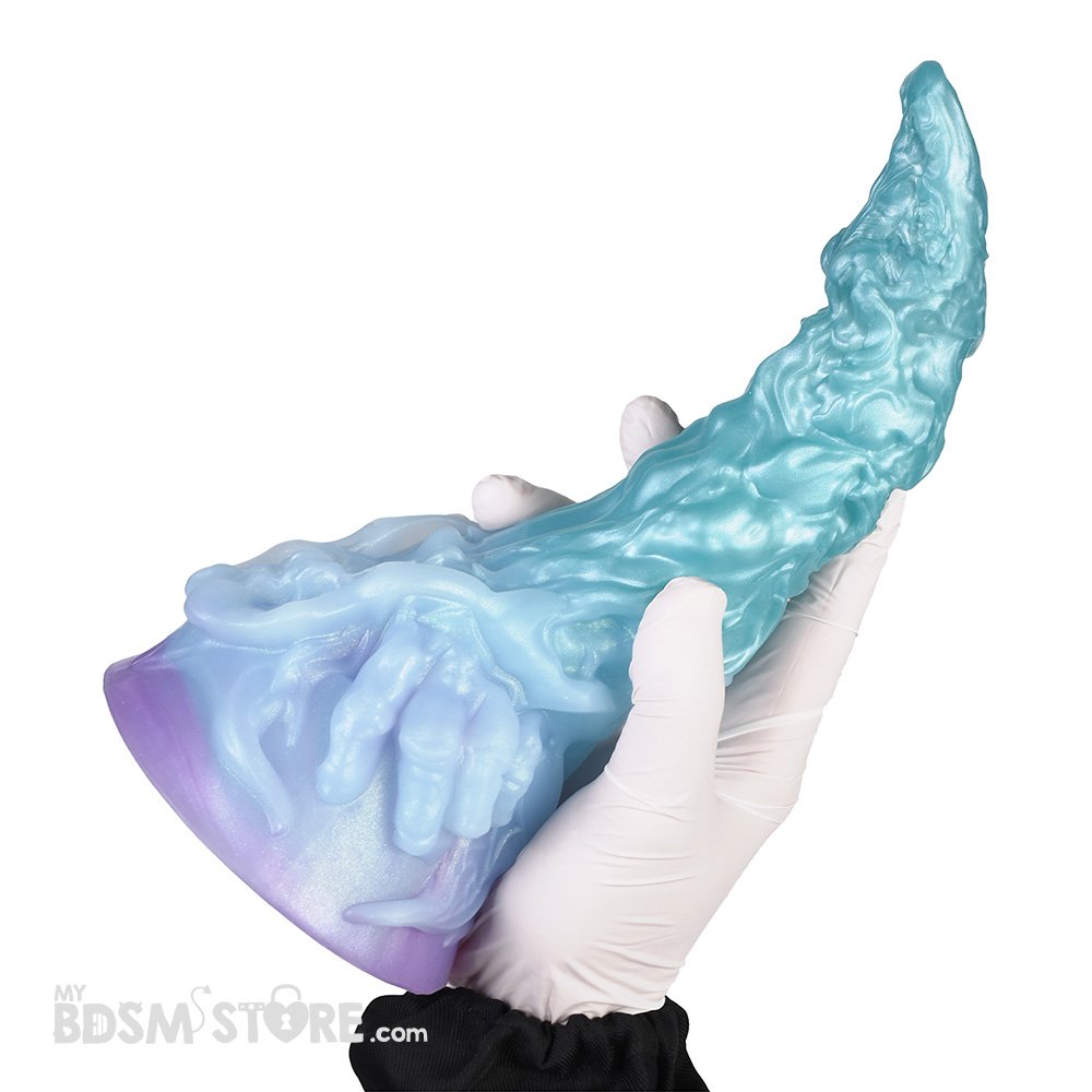 Dildo Tentaculo silicona Sueño de Orquídea purpura gran detalle penetración sexo BDSM fantasía suave flexible alternativo fetish en mano Dildo Tentaculo silicona Sueño de Orquídea purpura gran detalle penetración sexo BDSM fantasía suave flexible alternativo fetish en mano