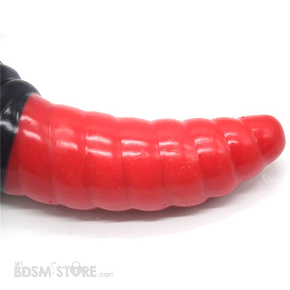 Espiral Carmesí - Dildo Monster Fantasy Negro Rojo Fetish BDSM grande silicona anal vaginal Suave placentero giros Espiral Carmesí - Dildo Monster Fantasy Negro Rojo Fetish BDSM grande silicona anal vaginal Suave placentero giros