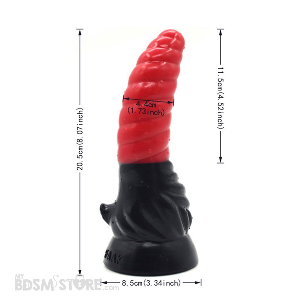 Espiral Carmesí - Dildo Monster Fantasy Negro Rojo Fetish BDSM grande silicona anal vaginal Suave placentero tamaño Espiral Carmesí - Dildo Monster Fantasy Negro Rojo Fetish BDSM grande silicona anal vaginal Suave placentero tamaño