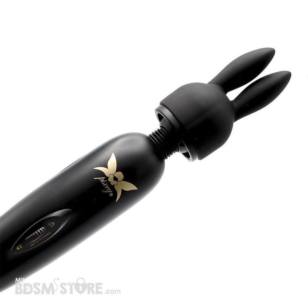 Pixey Turbo – Vibrador Magic Wand – Black Edition con accesorios maxima vibración placer profundo vagina clitoris BDSM sexo conejito Pixey Turbo – Vibrador Magic Wand – Black Edition con accesorios maxima vibración placer profundo vagina clitoris BDSM sexo conejito