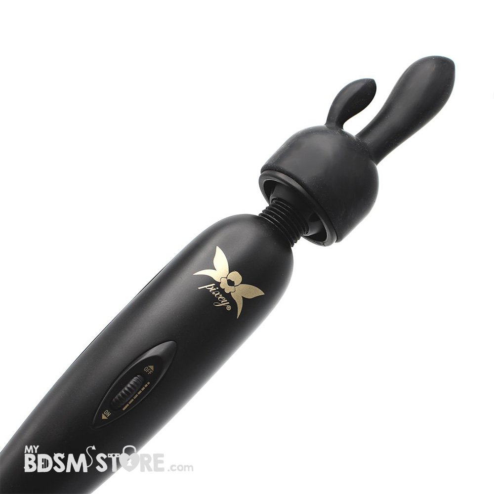 Pixey Turbo – Vibrador Magic Wand – Black Edition con accesorios maxima vibración placer profundo vagina clitoris BDSM sexo penetrador Pixey Turbo – Vibrador Magic Wand – Black Edition con accesorios maxima vibración placer profundo vagina clitoris BDSM sexo penetrador