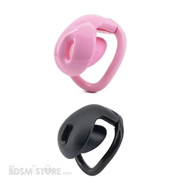 Jaula de Castidad Envolvente Especial Piel Intacta prepucio uncut BDSM chastity device belt skin sin pellizcos no pinching mas segura inescapable negra rosa