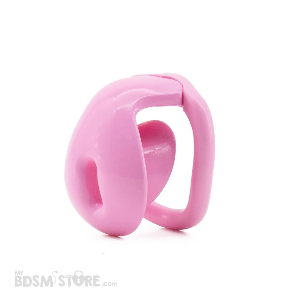 Special Enveloping Chastity Cage for Uncircumcised Penis – BDSM Chastity Device Belt, No Pinching, Safer, Escape-Proof, Pink, Side-Entry Special Enveloping Chastity Cage for Uncircumcised Penis – BDSM Chastity Device Belt, No Pinching, Safer, Escape-Proof, Pink, Side-Entry