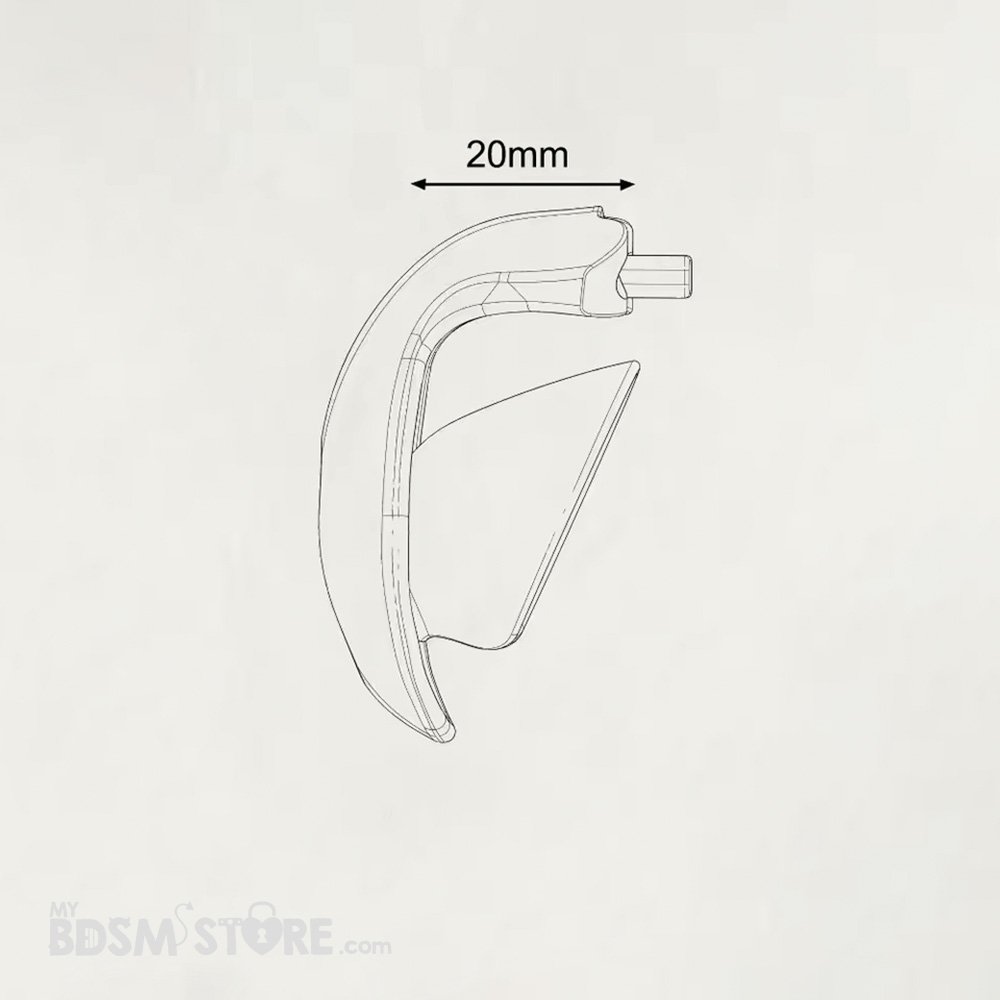 Special Enveloping Chastity Cage - Intact Skin - Uncut Foreskin - BDSM Chastity Device Belt - No Pinching - Safer - Escape-Proof - Size 1 Special Enveloping Chastity Cage for Uncut Foreskin – BDSM Chastity Device Belt, Skin-Friendly, No Pinching, Safer, Escape-Proof, Size 1
