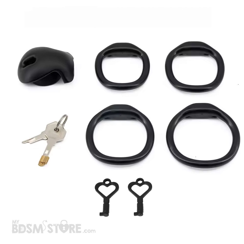 Jaula de Castidad Envolvente Especial Piel Intacta prepucio uncut BDSM chastity device belt skin sin pellizcos no pinching mas segura inescapable negra Jaula de Castidad Envolvente Especial Piel Intacta prepucio uncut BDSM chastity device belt skin sin pellizcos no pinching mas segura inescapable negra